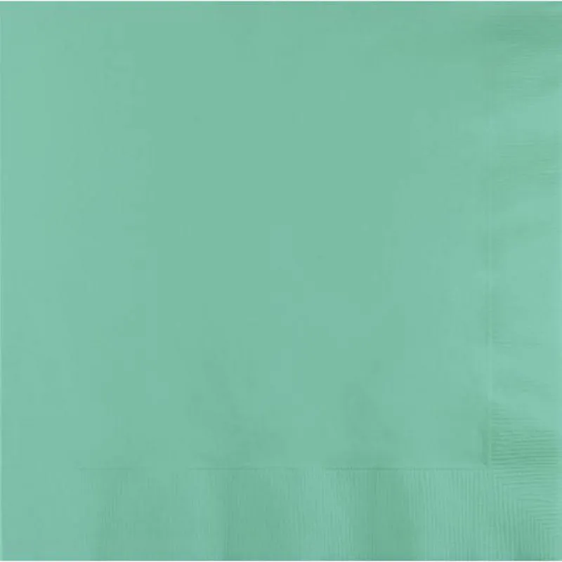 50 Pack Fresh Mint Green Lunch Napkins - 33cm