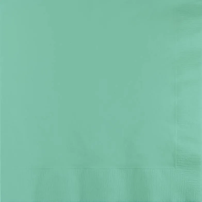 50 Pack Fresh Mint Green Lunch Napkins - 33cm