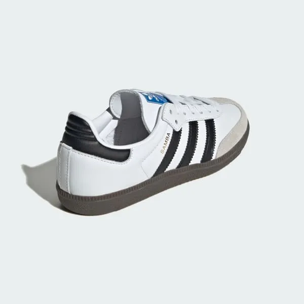 Adidas Kid's Samba OG Shoes - Cloud White / Core Black / Gum