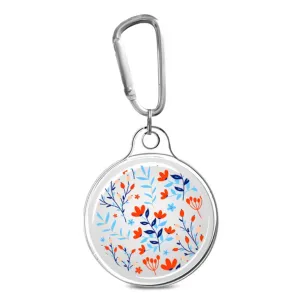 AirTags unique pattern cover with key ring - Color Leaves Flower