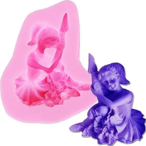 Angel Ballet Girl Silicone Fondant & Chocolate Mold