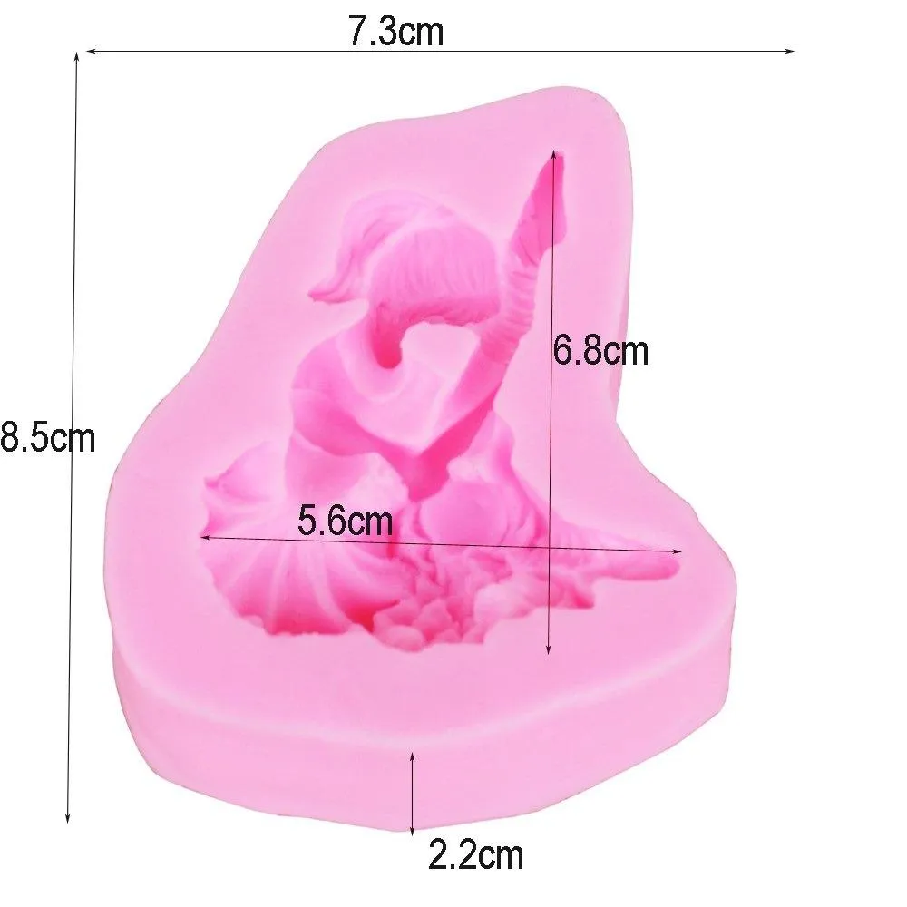 Angel Ballet Girl Silicone Fondant & Chocolate Mold