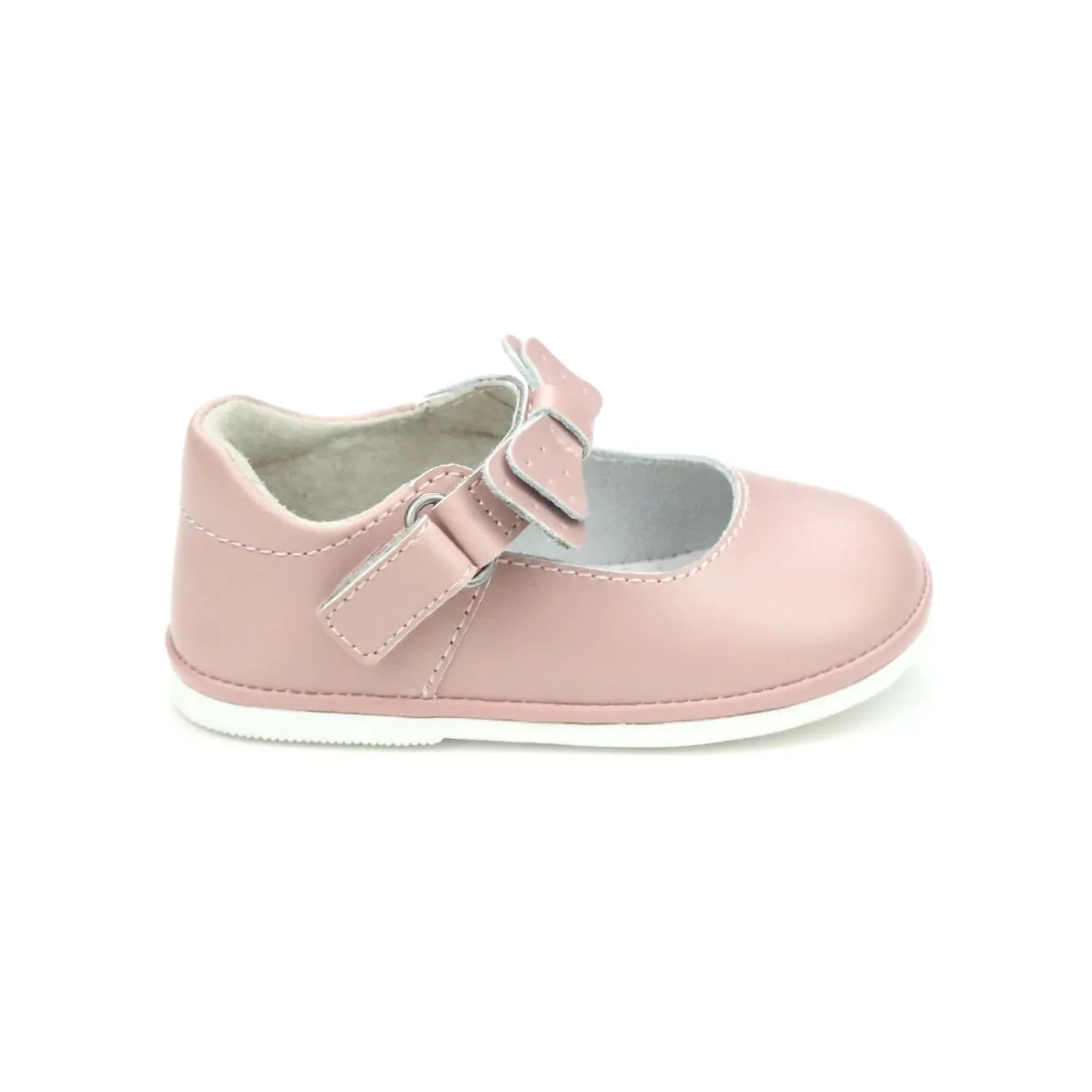 Ava-Bow-Strap-Mary Jane (Baby), Dusty Pink