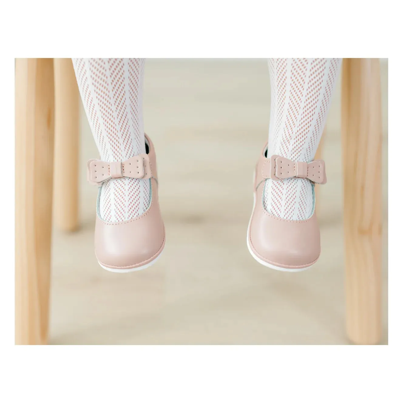 Ava-Bow-Strap-Mary Jane (Baby), Dusty Pink