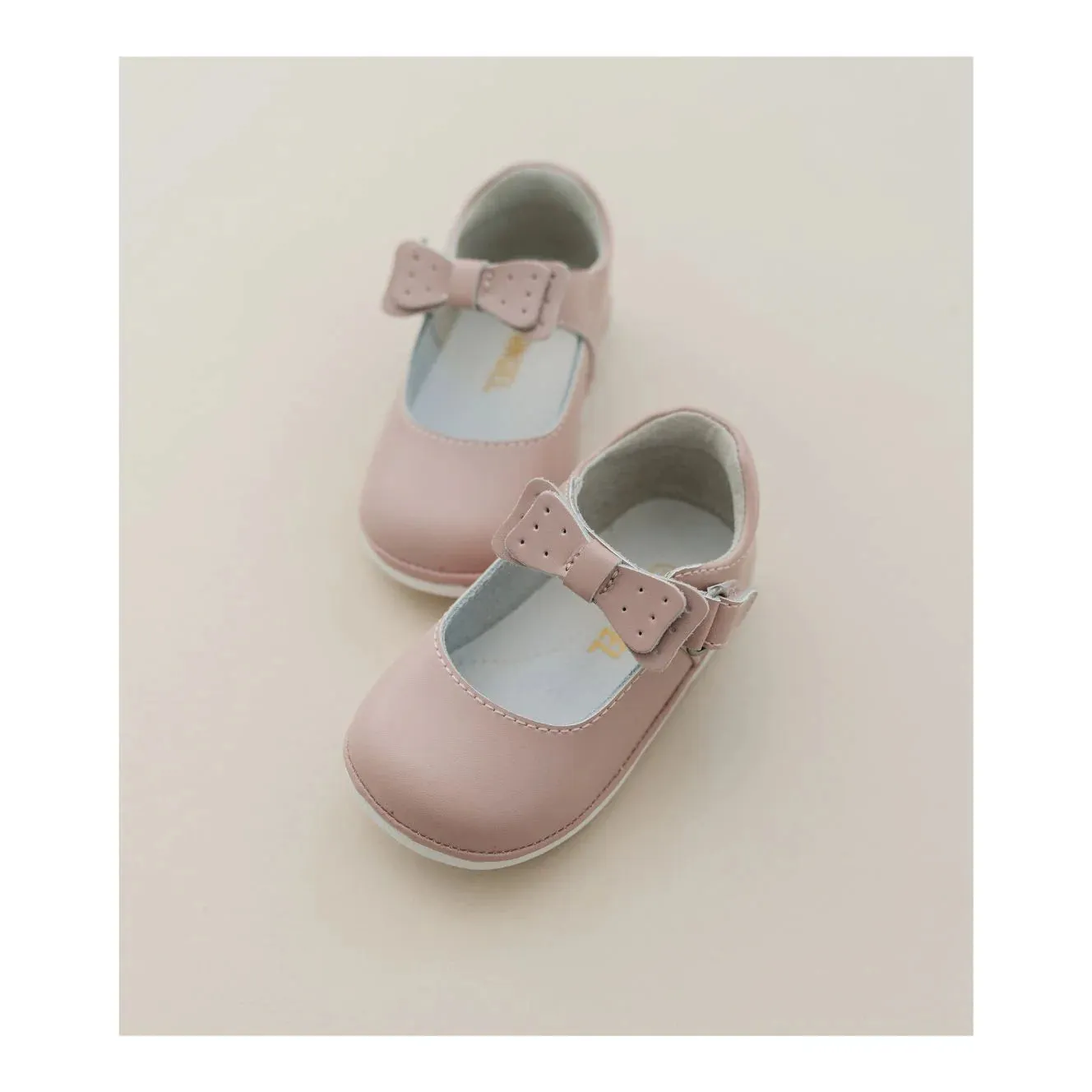 Ava-Bow-Strap-Mary Jane (Baby), Dusty Pink