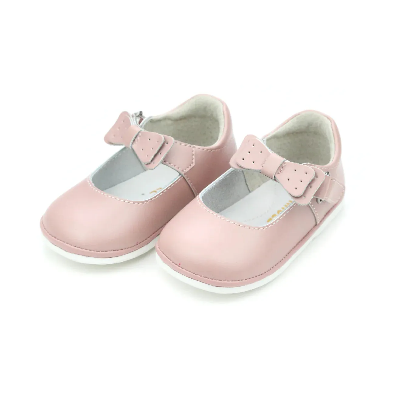 Ava-Bow-Strap-Mary Jane (Baby), Dusty Pink