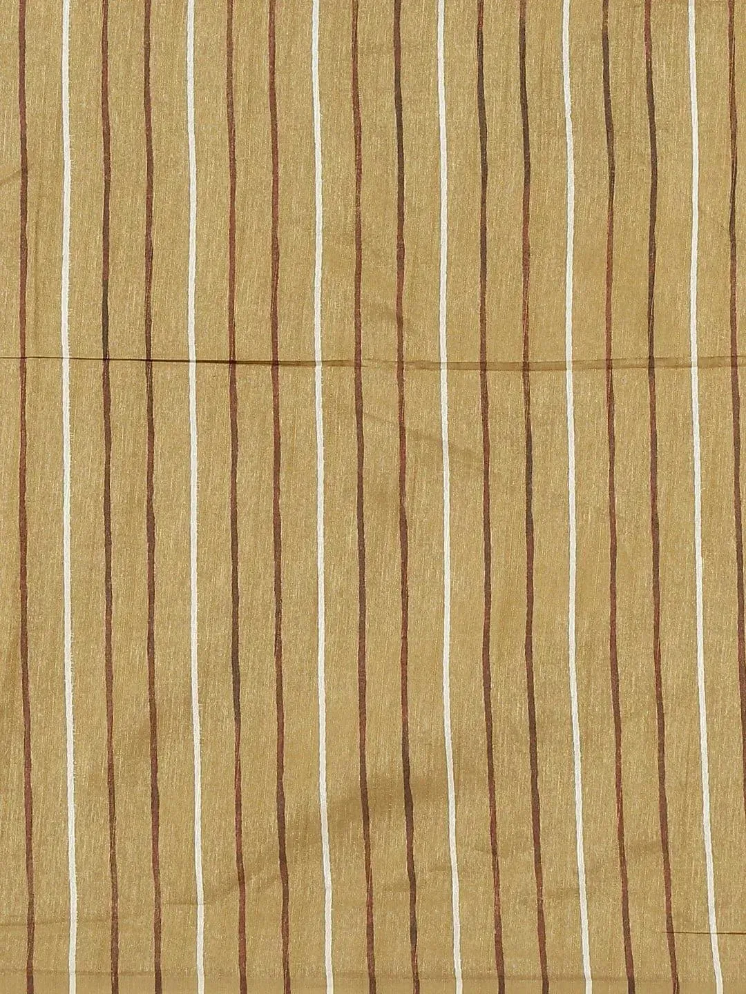 Beige Printed Cotton Silk Saree