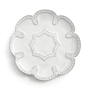 Bella Bianca Beaded Canape Plate