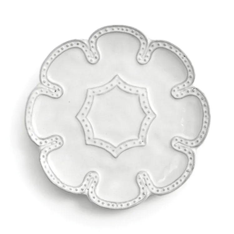 Bella Bianca Beaded Canape Plate