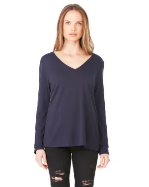 Bella   Canvas 8855 Ladies' Flowy Long-Sleeve V-Neck