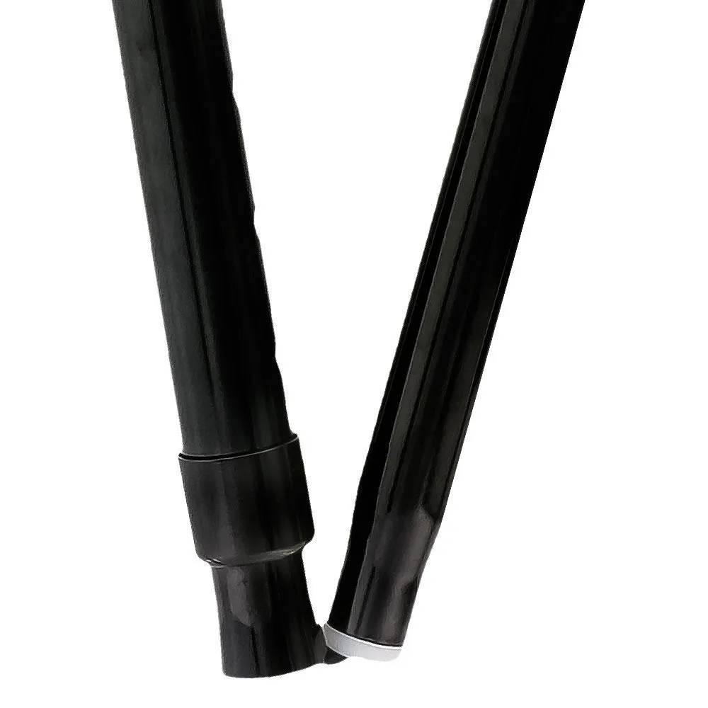 Black Adjustable Folding Cane with T Shape Handle