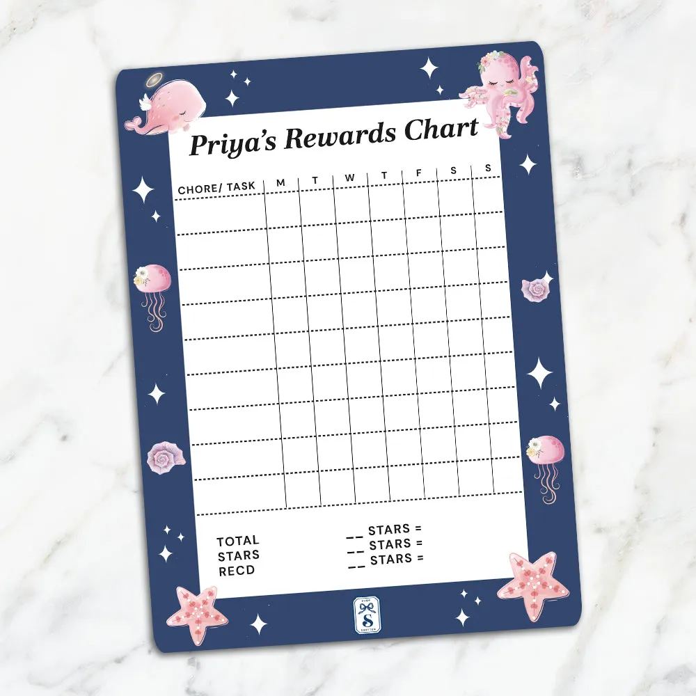 Blushing Underseas Kids Reward Chart