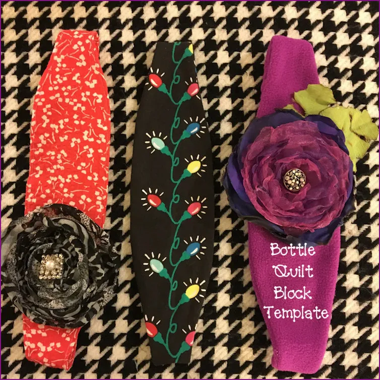 Bottle Quilt Block/Headband Templates