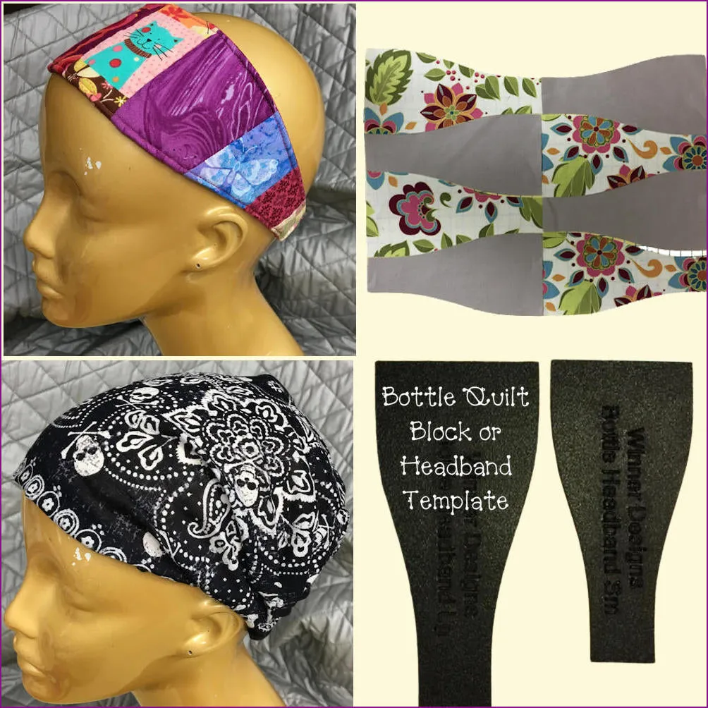 Bottle Quilt Block/Headband Templates
