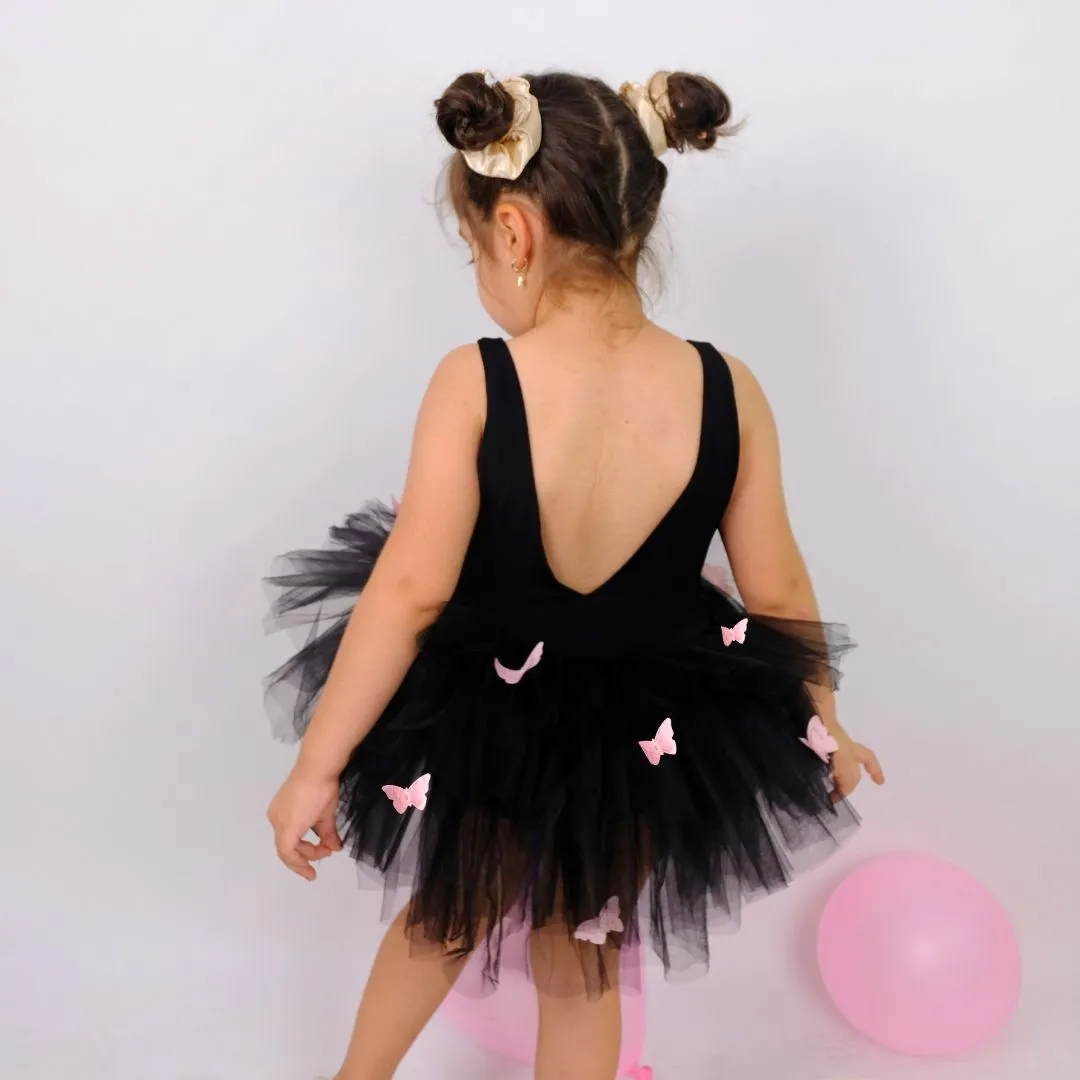 Butterfly detailed black ballerina tutu
