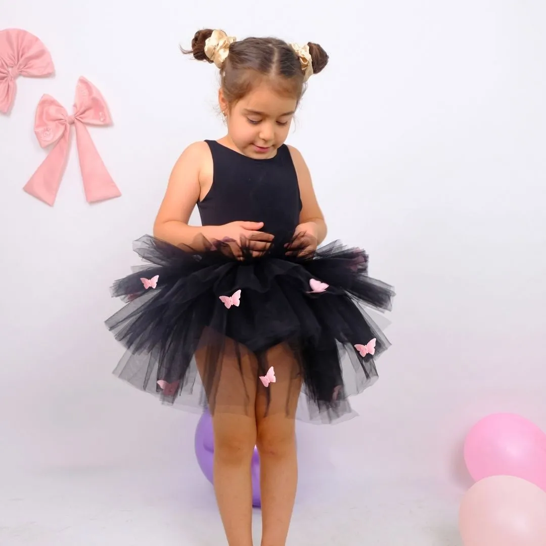 Butterfly detailed black ballerina tutu