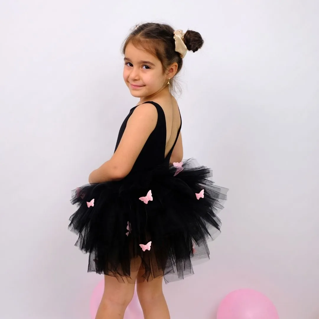 Butterfly detailed black ballerina tutu