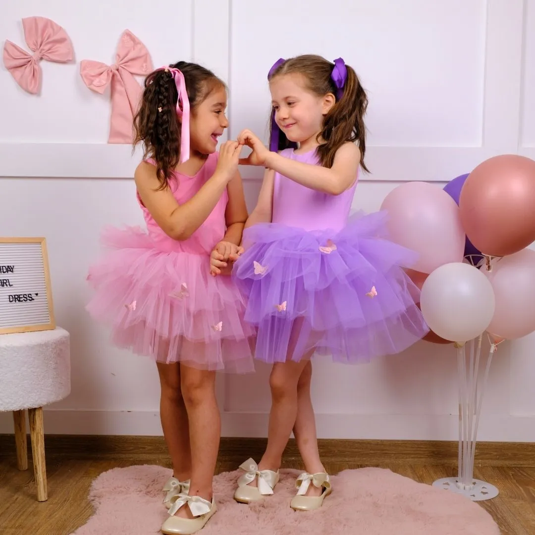 Butterfly detailed lilac ballerina tutu