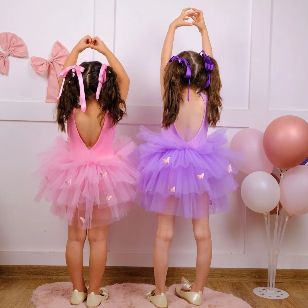 Butterfly detailed lilac ballerina tutu