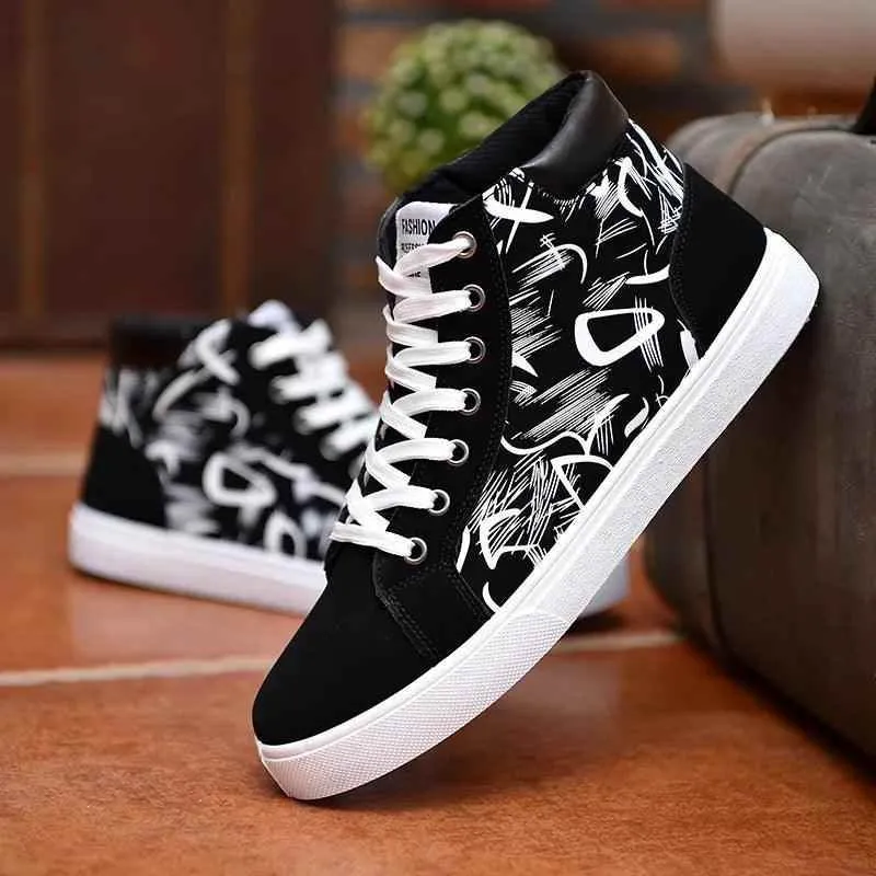 Canvas Men's Casual Shoes - Fashion Sneakers - Breathable Cool Street Shoes for Male