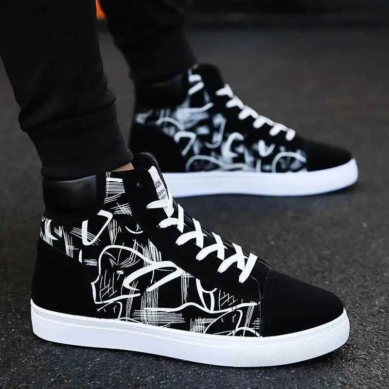 Canvas Men's Casual Shoes - Fashion Sneakers - Breathable Cool Street Shoes for Male