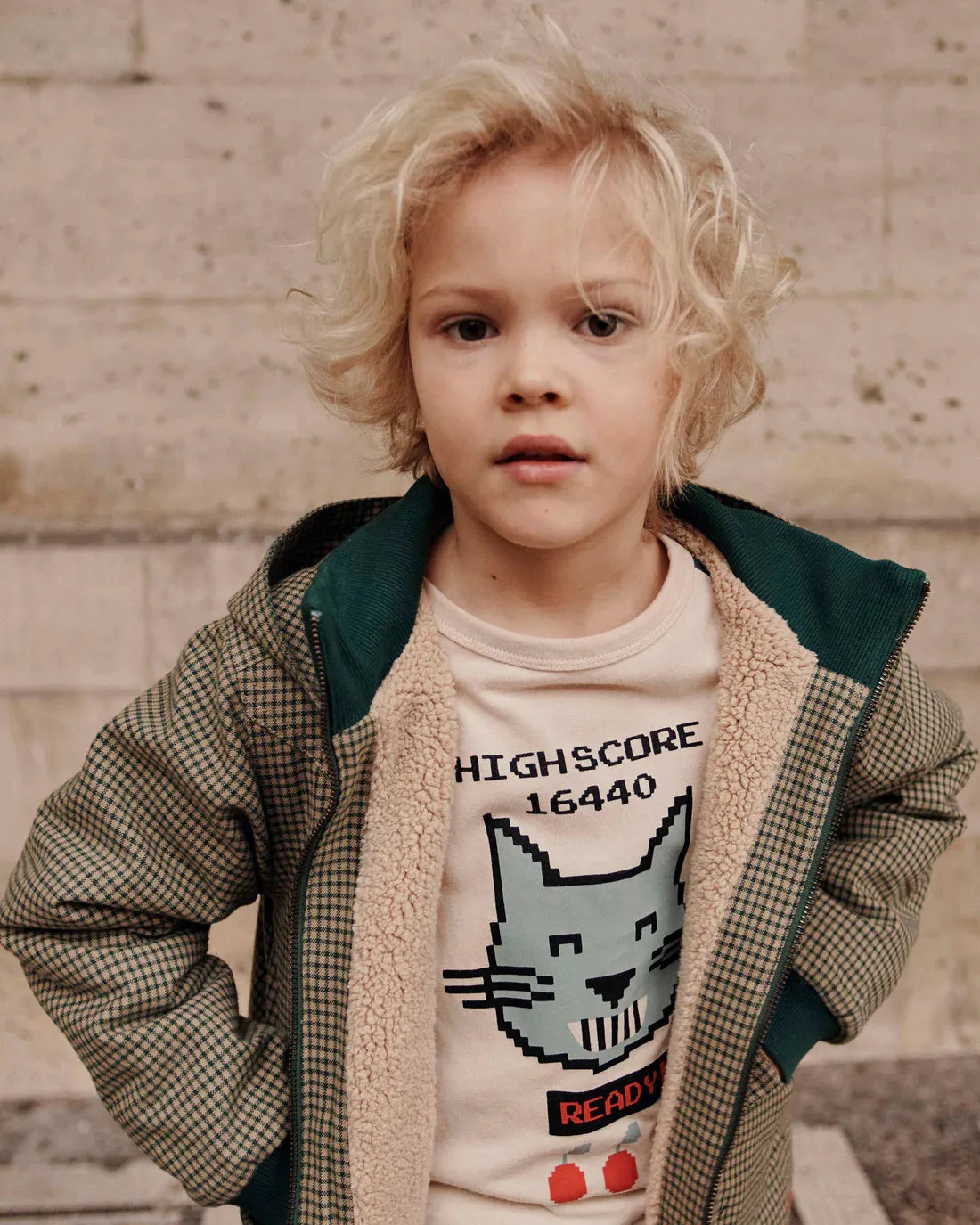 Cat Bicolor T-Shirt in Sapin