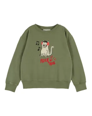 Chat Sweatshirt in Forest