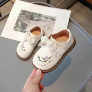 Children's Casual Shoes for Girls - Sweet Flowers Pattern - TSS297