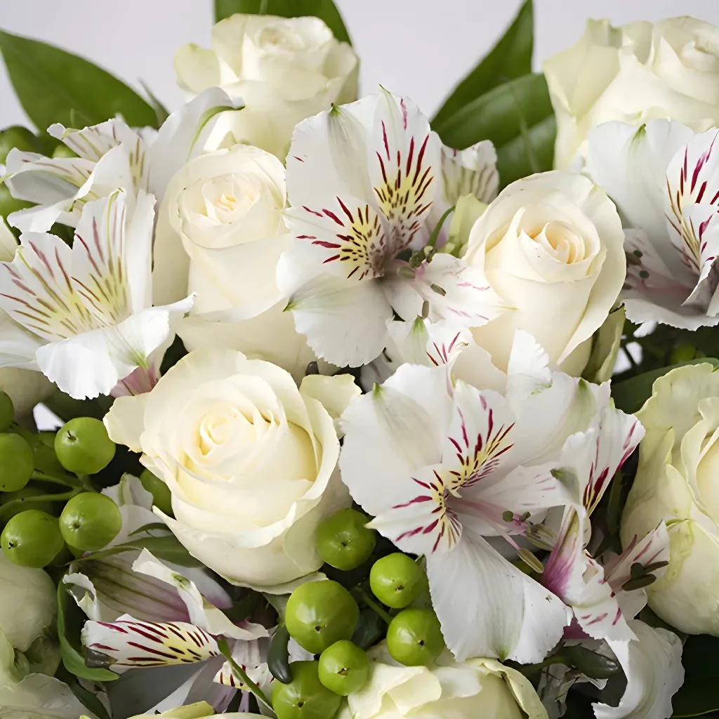 Creamy White Beautiful Rose Bouquet