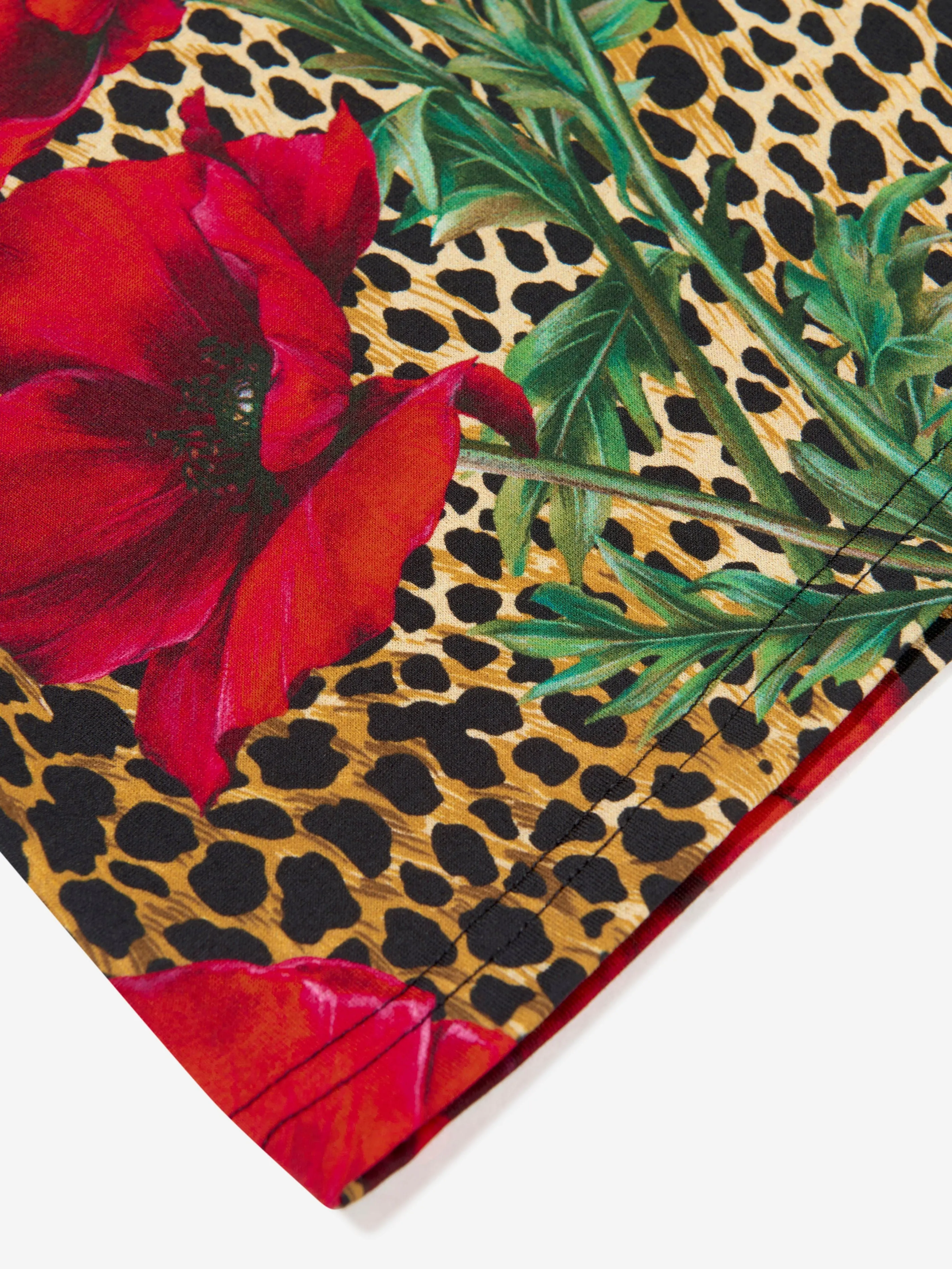 Dolce & Gabbana Kids Ocelot And Poppy T-Shirt