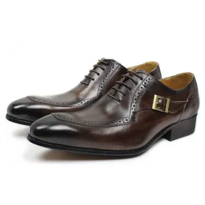 DW Men's Luxurious Leather Lace Up Oxfords