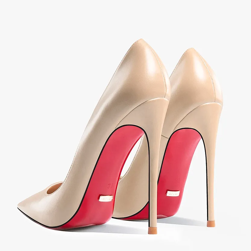 Funki Buys | Shoes | Women's Genuine Leather Red Sole Heels