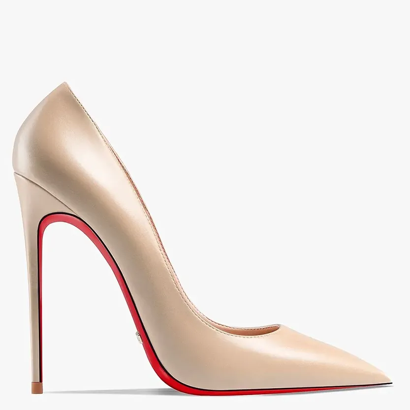 Funki Buys | Shoes | Women's Genuine Leather Red Sole Heels