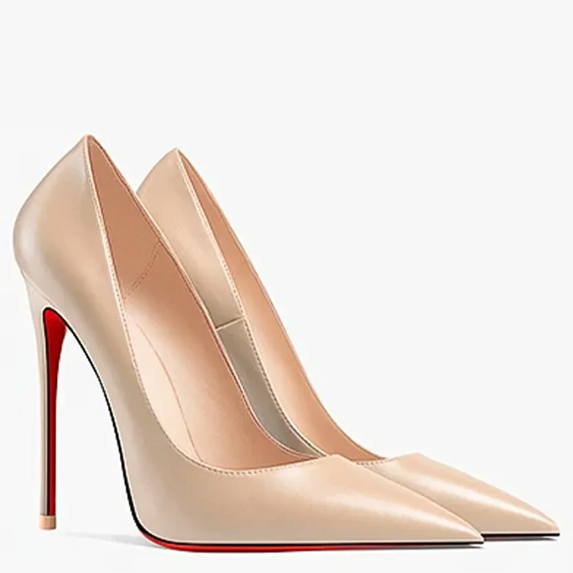 Funki Buys | Shoes | Women's Genuine Leather Red Sole Heels
