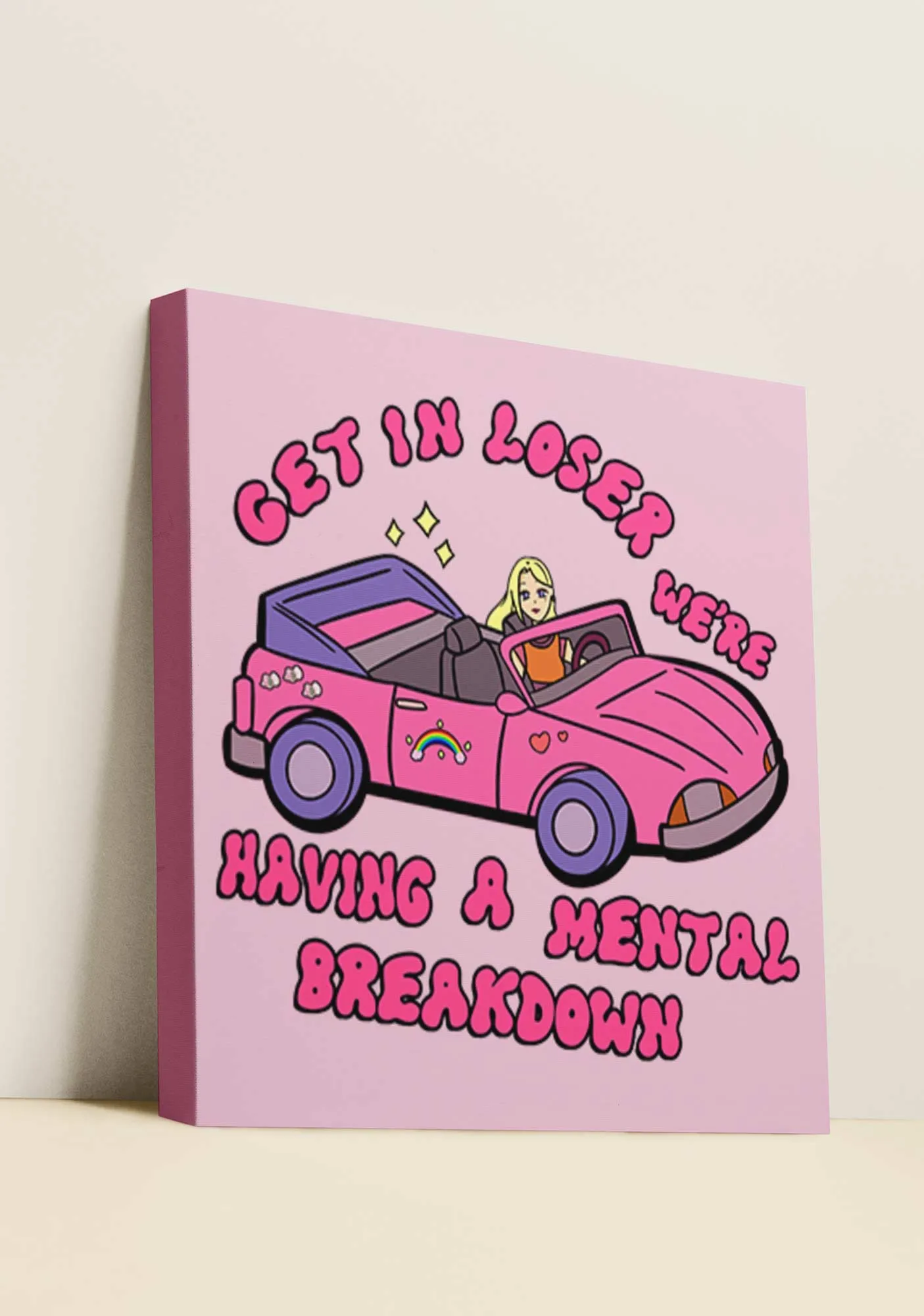 Get In Y2K Canvas Wall Art Cherrykitten