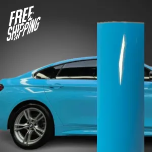 Gloss Sky Blue Vinyl Wrap