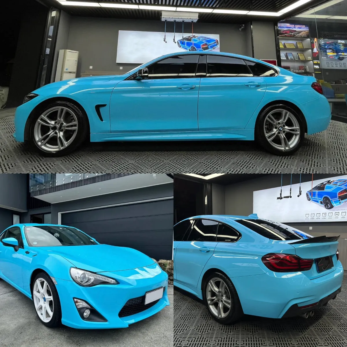 Gloss Sky Blue Vinyl Wrap