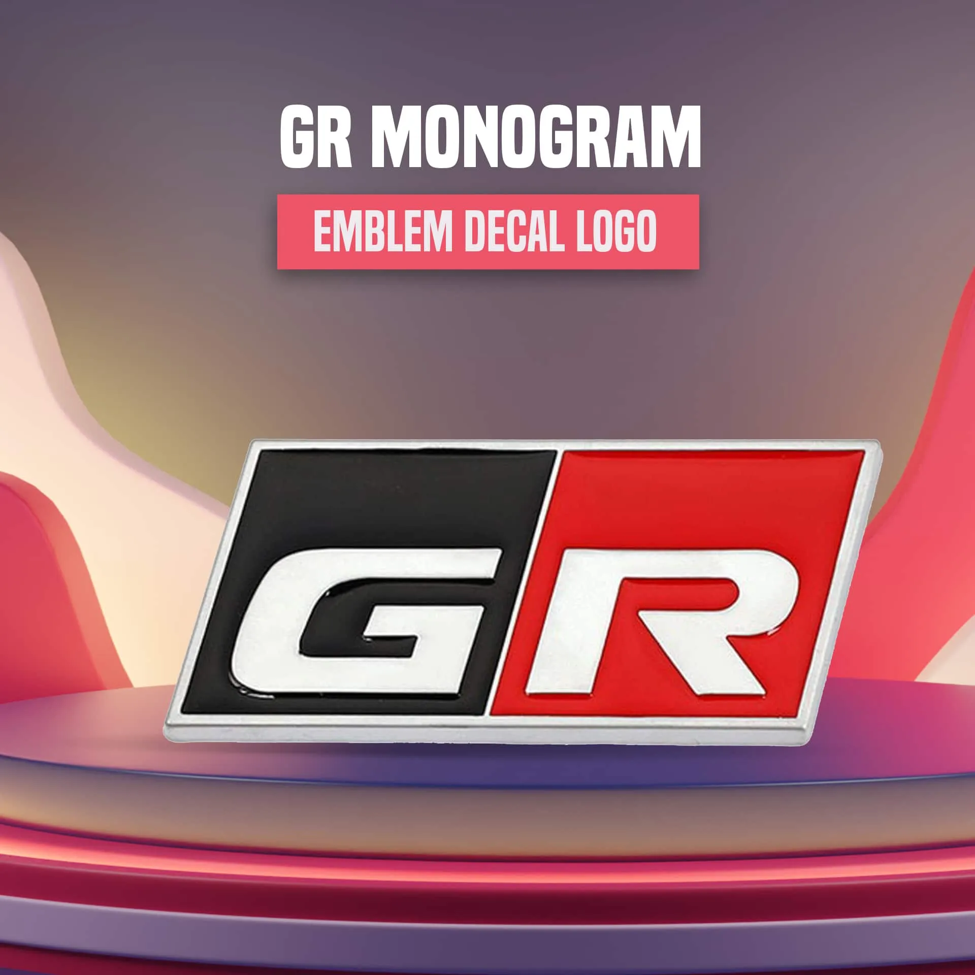GR Monogram - Large - Emblem | Decal | Logo