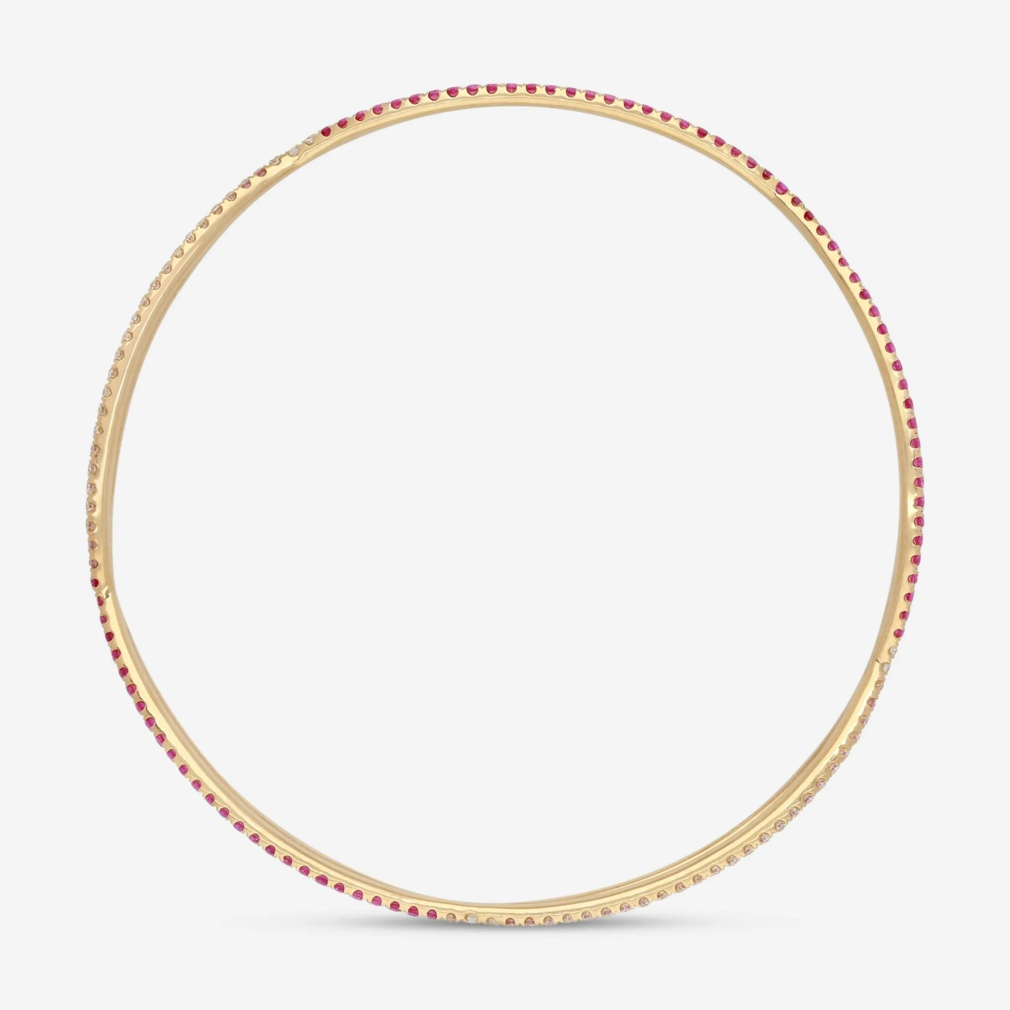 Kwiat Fidelity 18K Yellow Gold Diamond & Ruby Bangle Bracelet  15503-0-DIARUB-18KY
