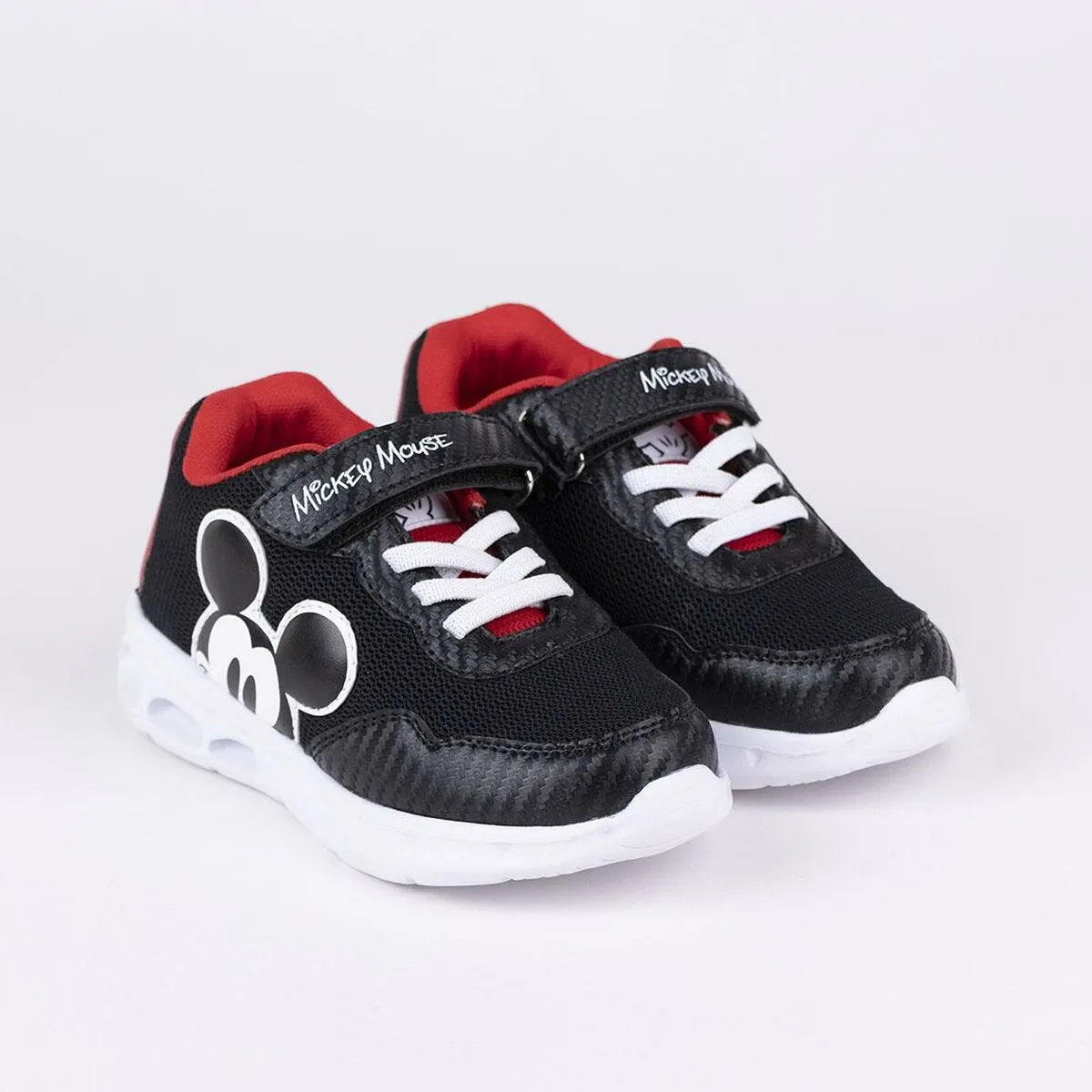 LED Trainers Mickey Mouse Black Sneaker