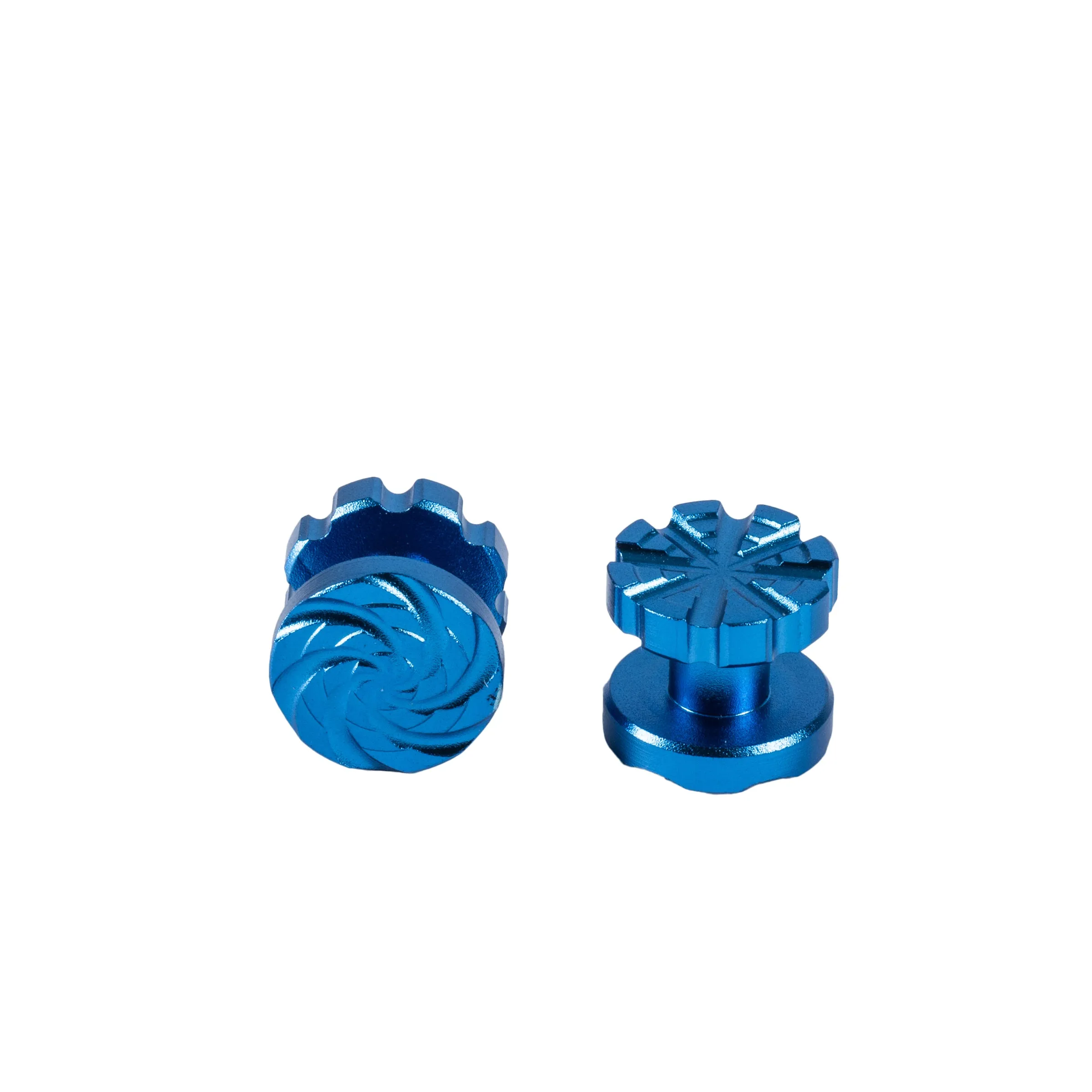 Machined Goggle Screw Set "Cyclone" Blue