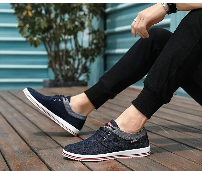 Men's Casual Breathable Denim Canvas Shoes