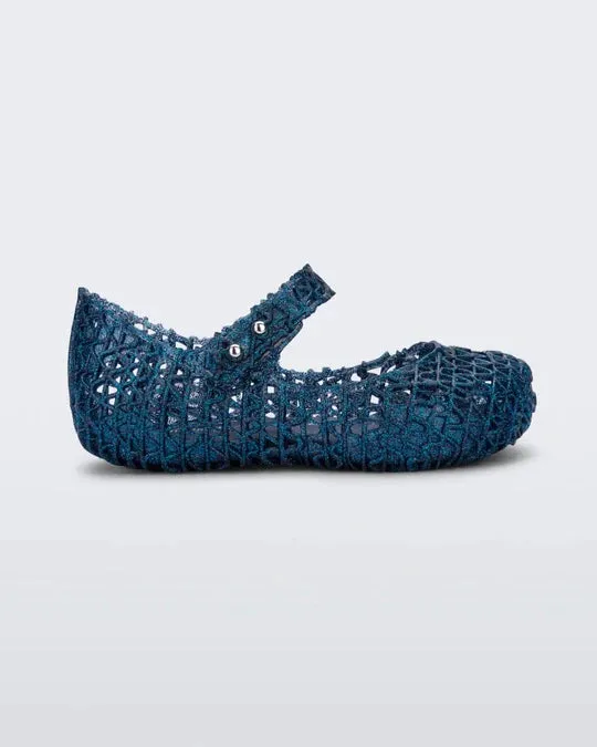 Mini Melissa Campana Papel Glitter Blue