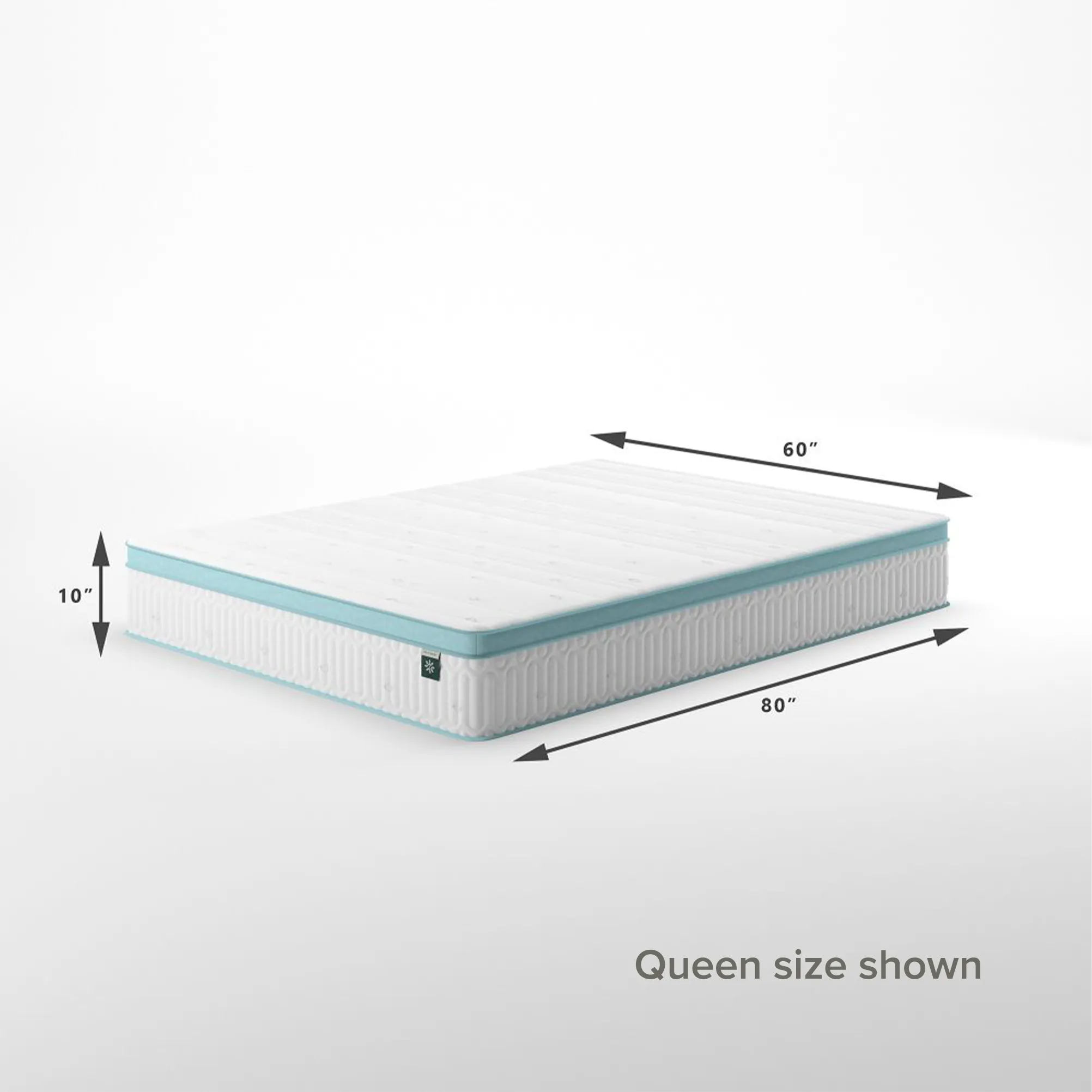 Mint Green Foam Hybrid Spring King Mattress