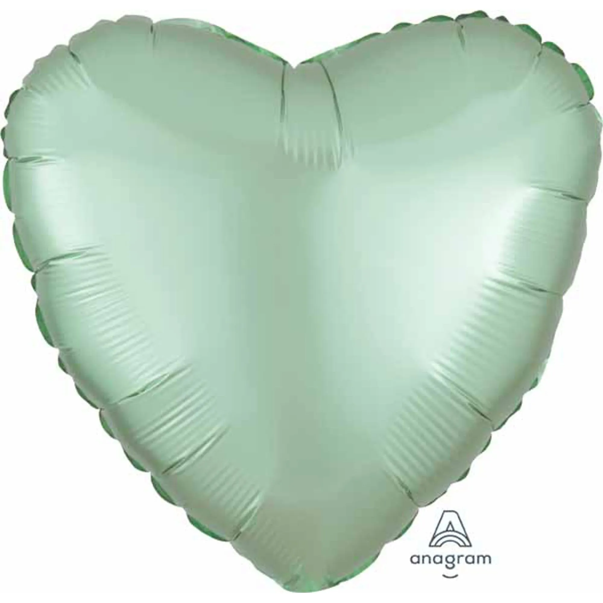 Mint Green Heart Satin Balloon - 18 Inches