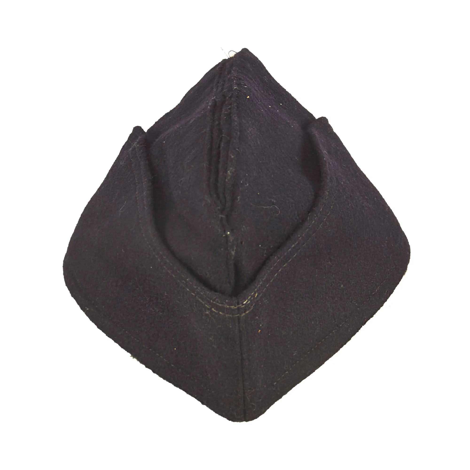 Original German WWII French-made Kriegsmarine Navy 59cm NCO M38 Overseas Cap - Schiffchen