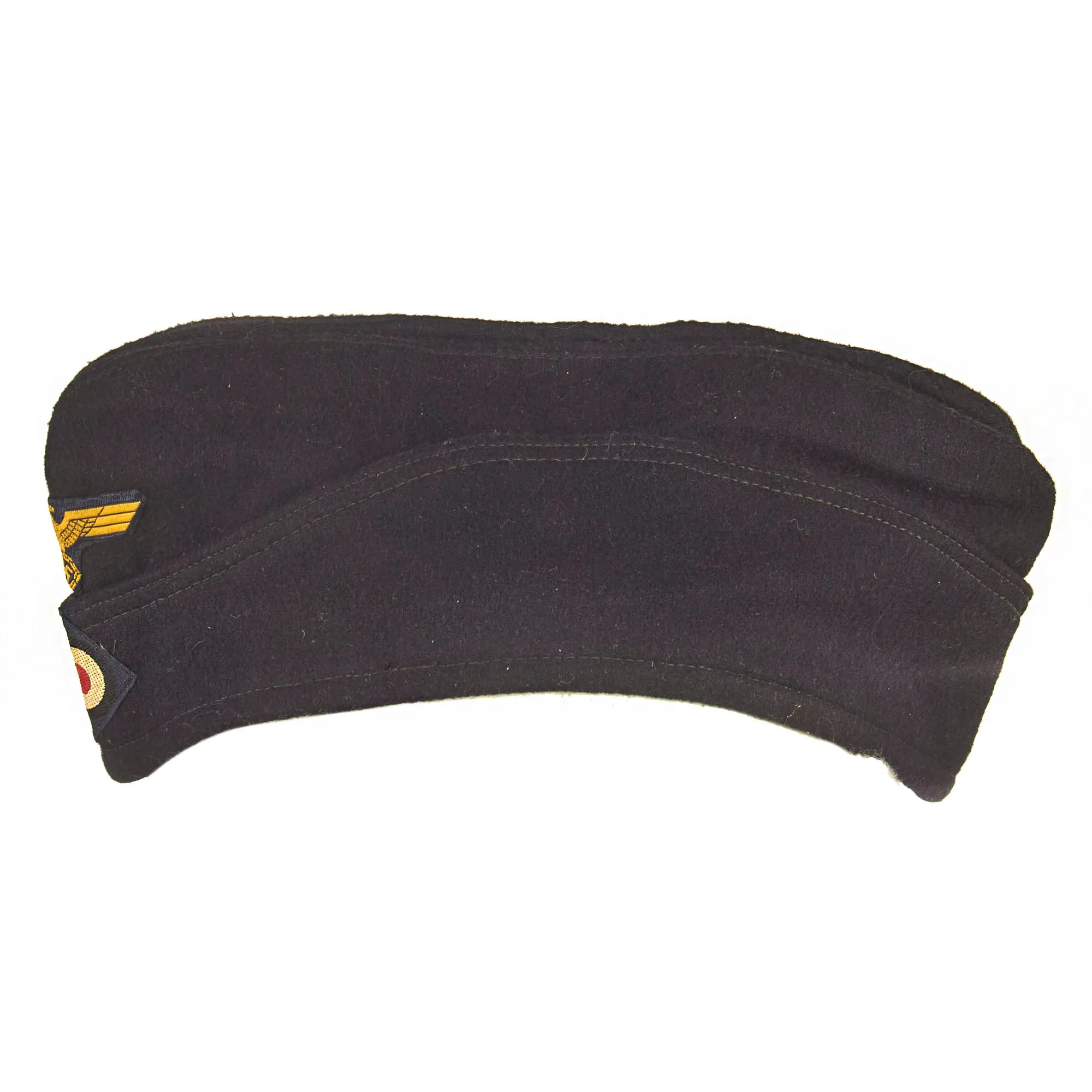 Original German WWII French-made Kriegsmarine Navy 59cm NCO M38 Overseas Cap - Schiffchen