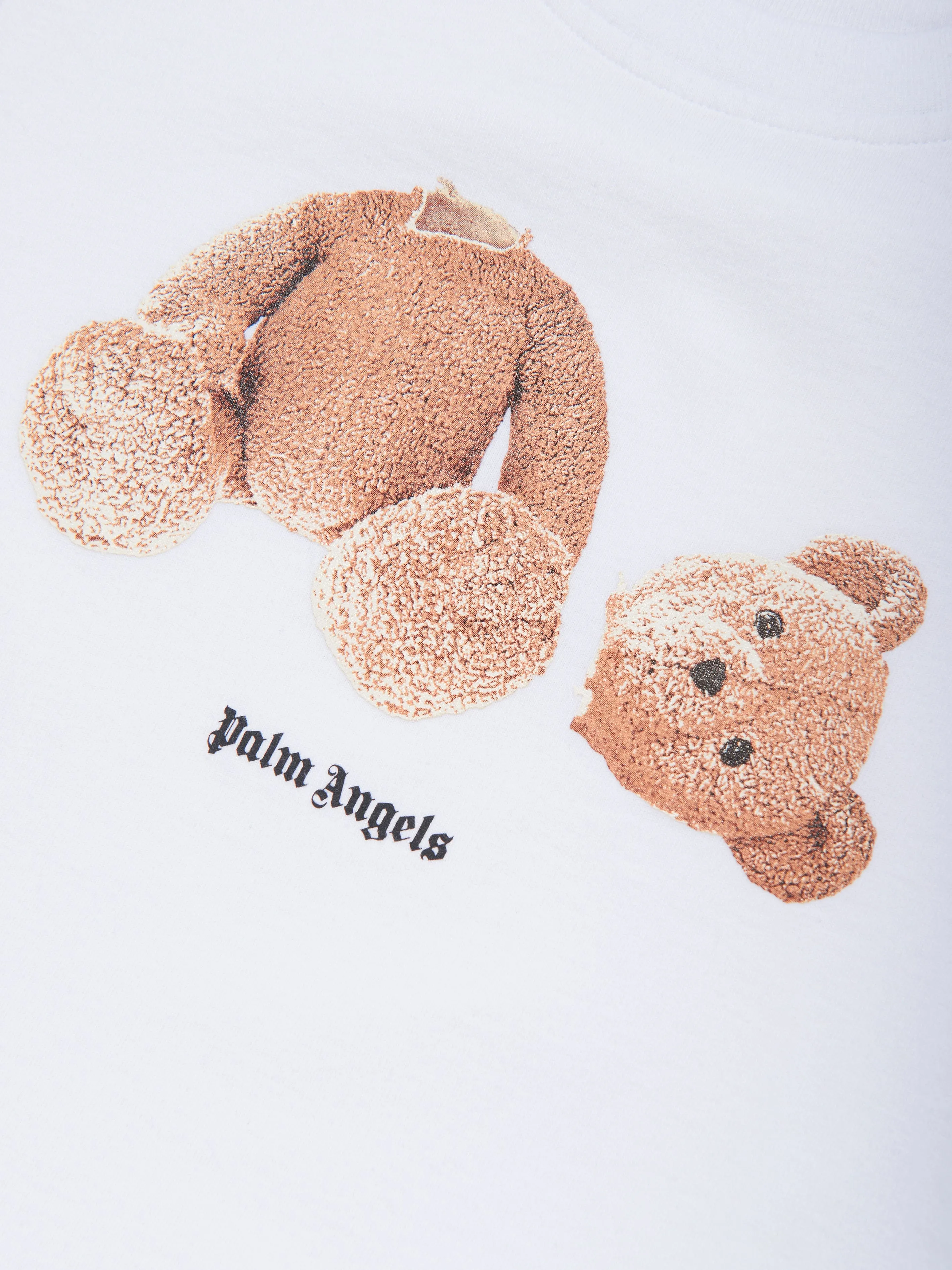 Palm Angels Kids Bear T-Shirt in White