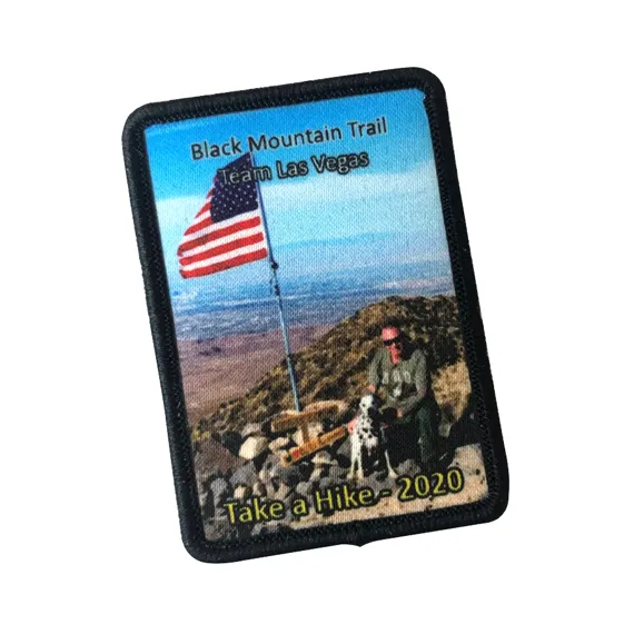 Personalised Woven Patch Sticker 8cm