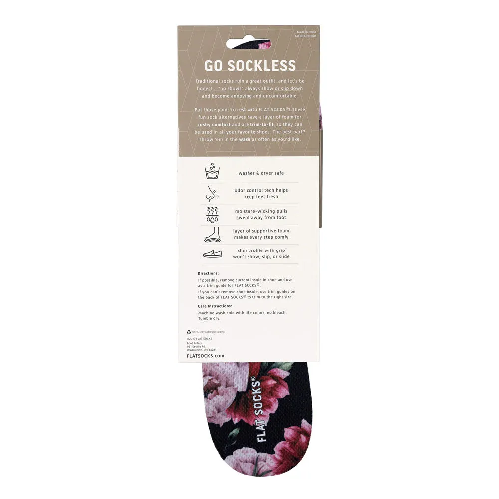 Pink Peony FLAT SOCKS